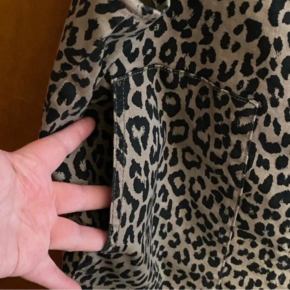 SO Leopard Print Overall Dress with Pockets - Picture 5 of 6